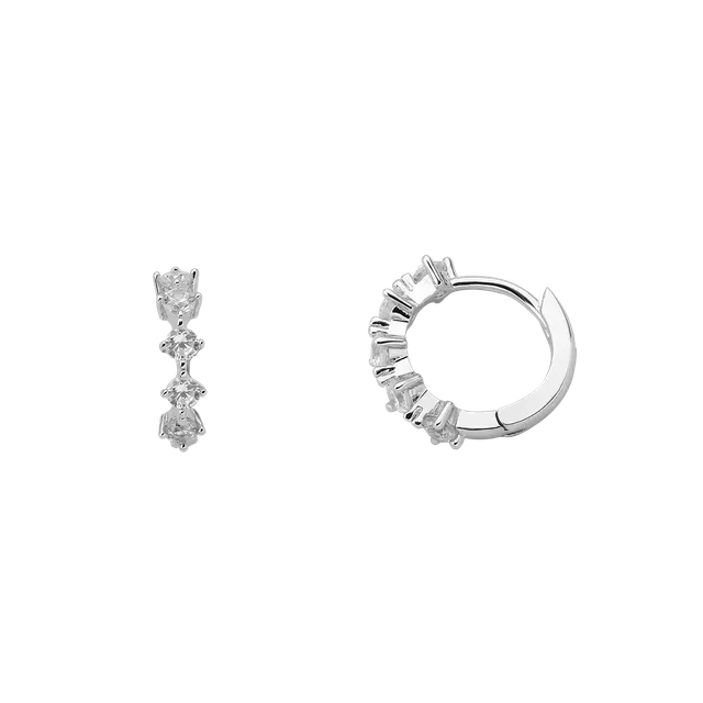 xenox-krappe-ohrringe-925-sterlingsilber-rhodiniert-mit-zirkonia-xs2039 image 1