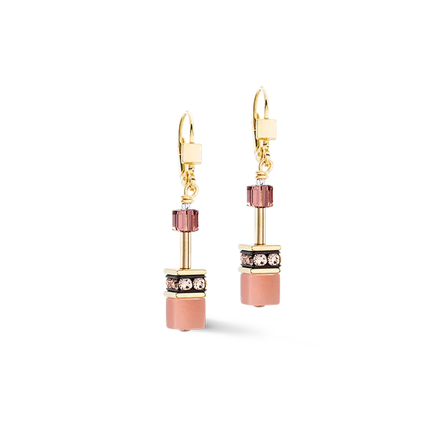 coeur-de-lion-geocube-iconic-ohrringe-golden-blush image 1