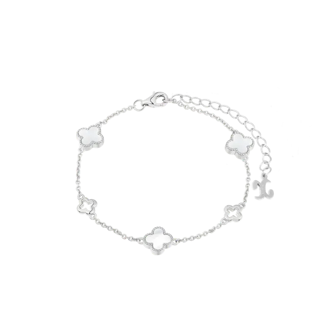 xenox-clover-xs10099-armband-925-sterlingsilber-rhodiniert-mit-perlmutt image 1