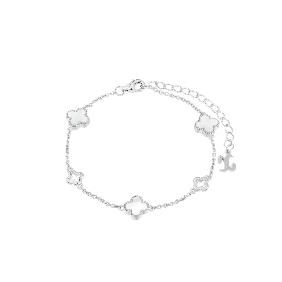 xenox-clover-xs10099-armband-925-sterlingsilber-rhodiniert-mit-perlmutt image 1