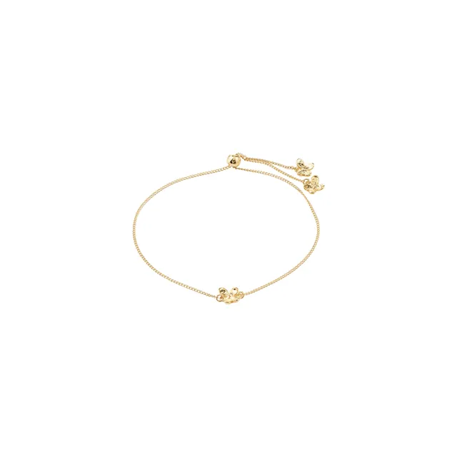 pilgrim-ajani-armband-goldplattiert-mit-blumen-charm-verstellbar image 1