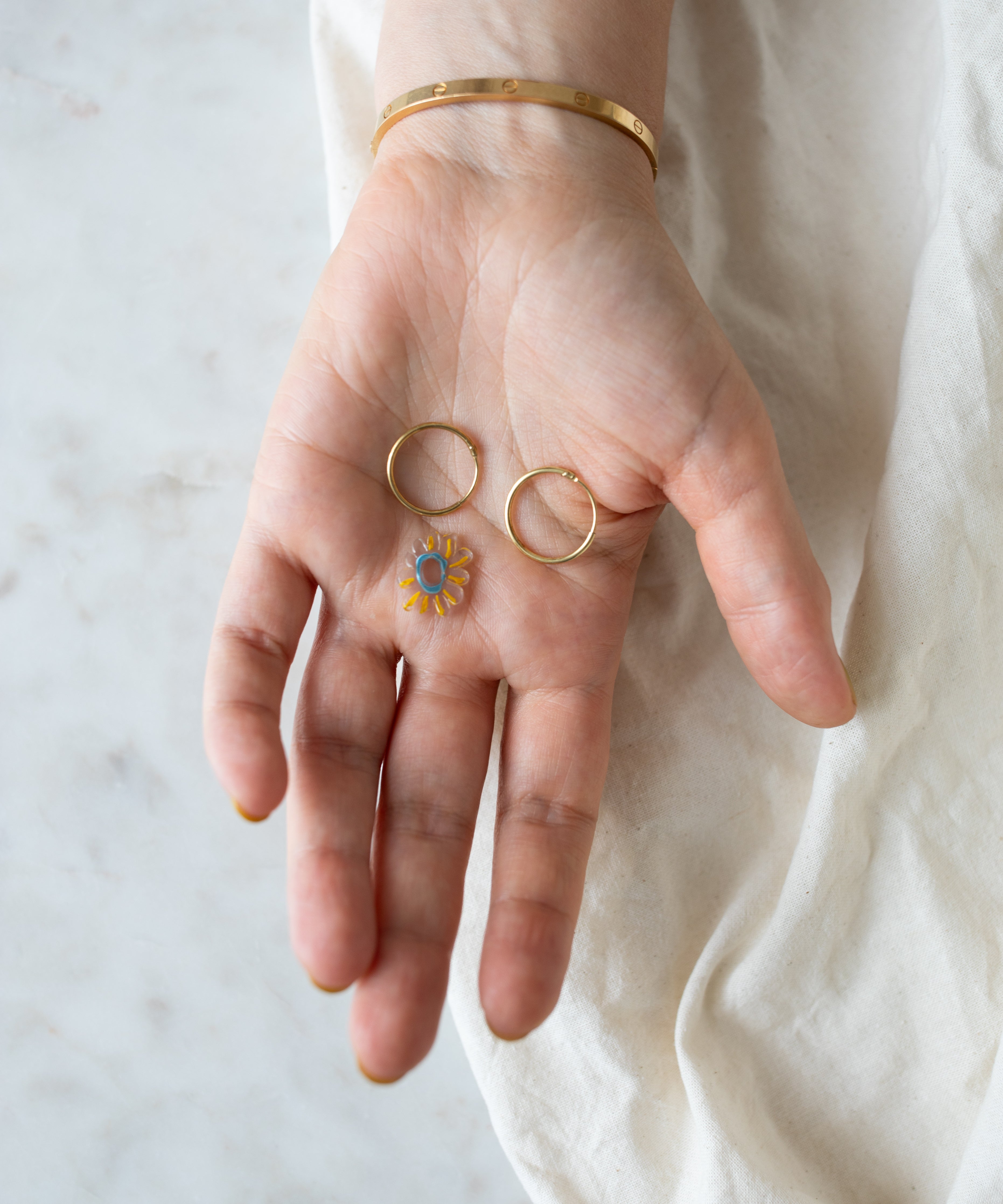 wald-berlin-daisy-transparent-charm-anh-nger image 2