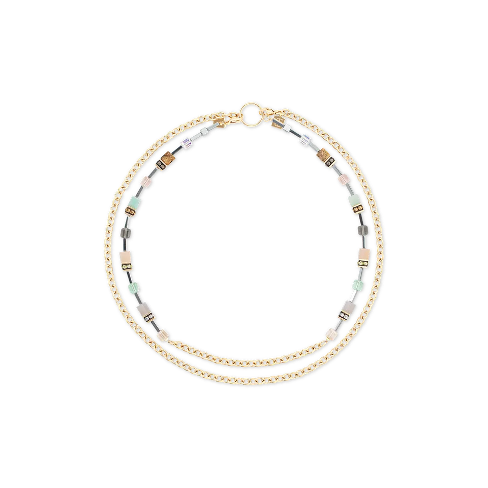 coeur-de-lion-halskette-geocube-iconic-boho-gold-multicolor-multi-wear image 1