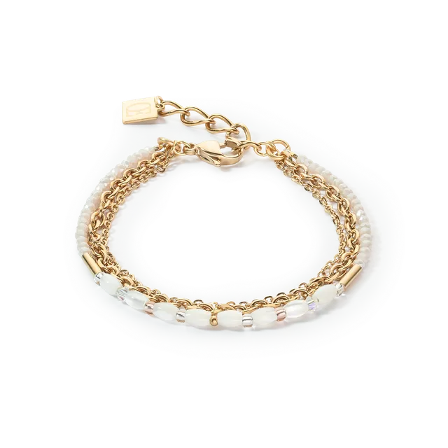 coeur-de-lion-brilliant-square-layer-armband-gold-wei-kristall-perlmutt-3-layer image 1