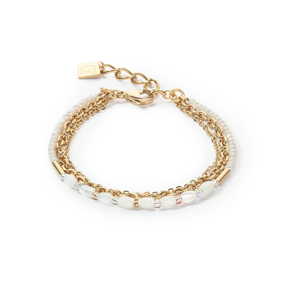 coeur-de-lion-brilliant-square-layer-armband-gold-wei-kristall-perlmutt-3-layer image 1