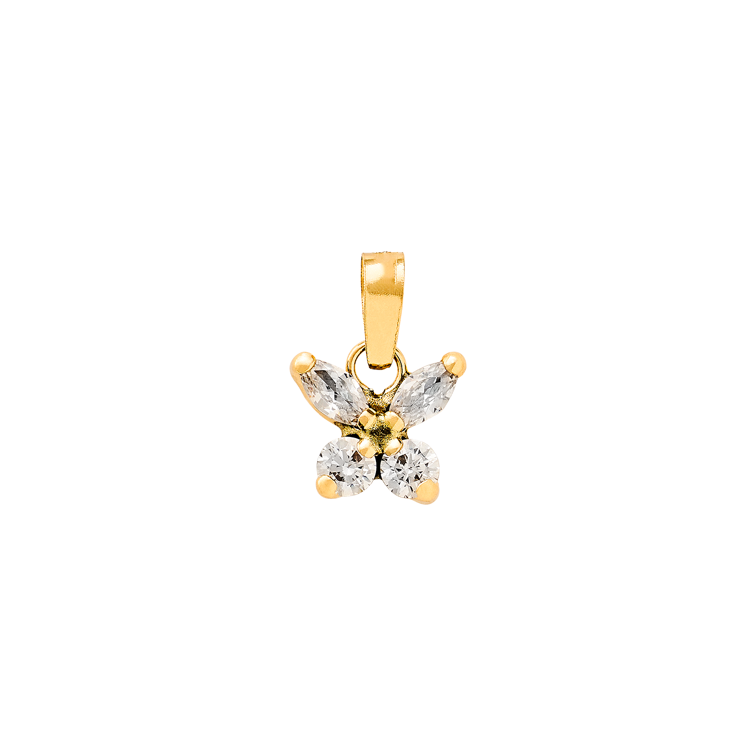 xenox-fine-anh-nger-mit-zirkonia-585-gelbgold image 1
