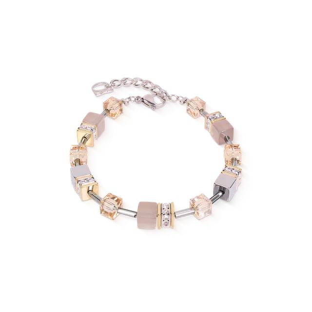 coeur-de-lion-geocube-armband-achat-h-matit-grau-gold-18-5-cm image 1