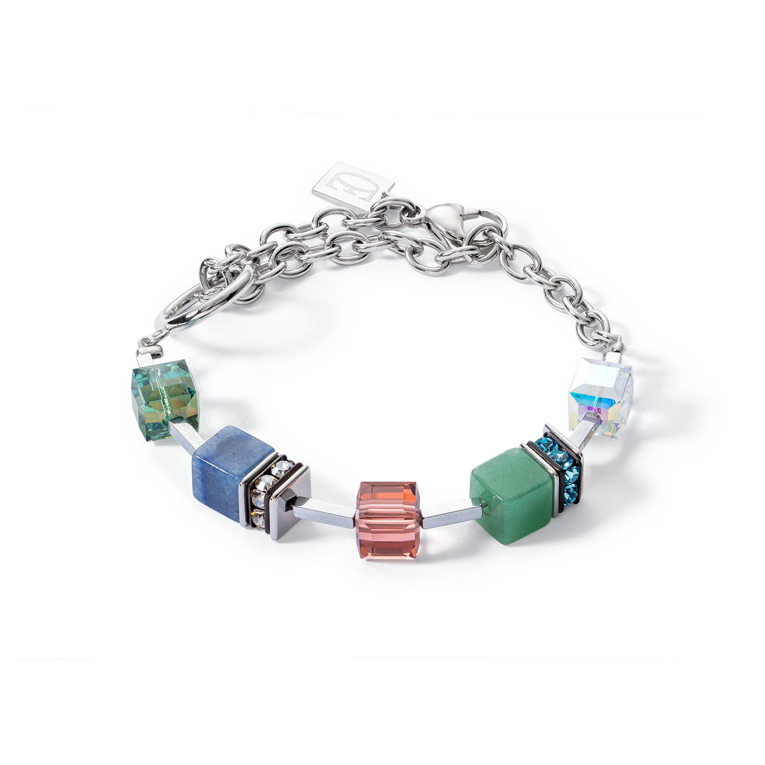 coeur-de-lion-armband-geocube-statement-precious-chunky-chain-multiwear-35-multi image 1