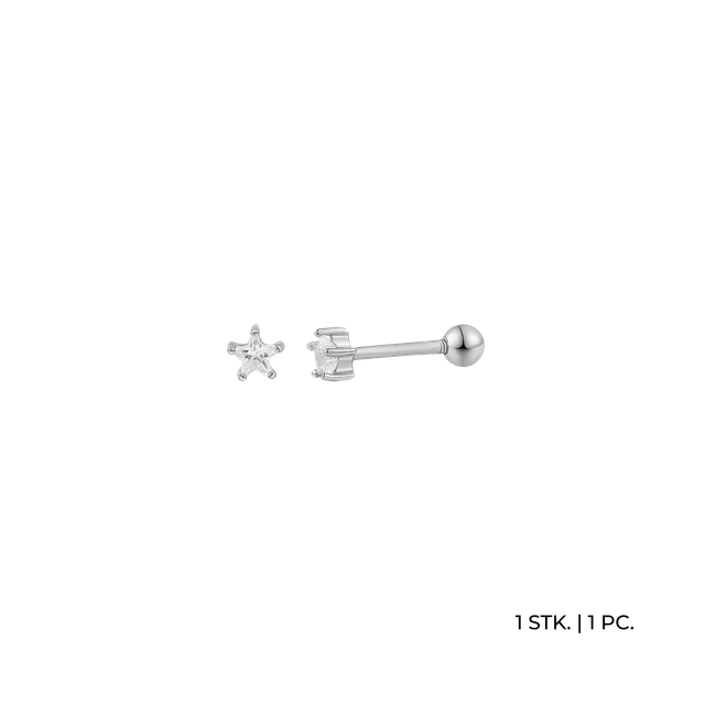 xenox-piercing-piercing-925-sterlingsilber-rhodiniert-mit-zirkonia image 1