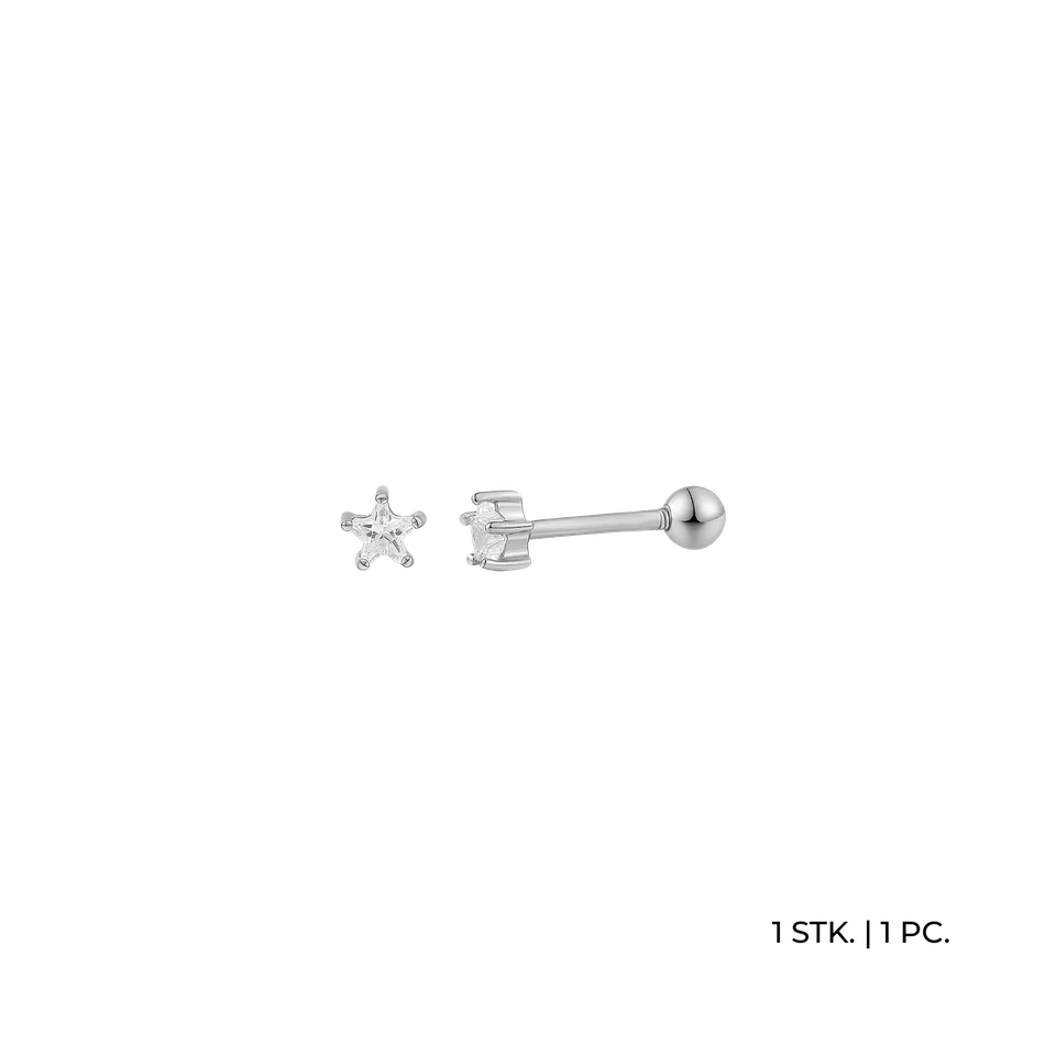 xenox-piercing-piercing-925-sterlingsilber-rhodiniert-mit-zirkonia image 1