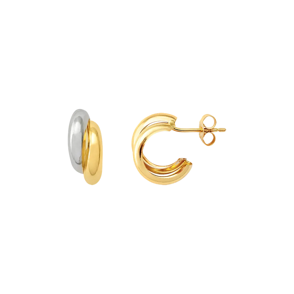 xenox-fine-bicolor-ohrringe-585-gelbgold image 1