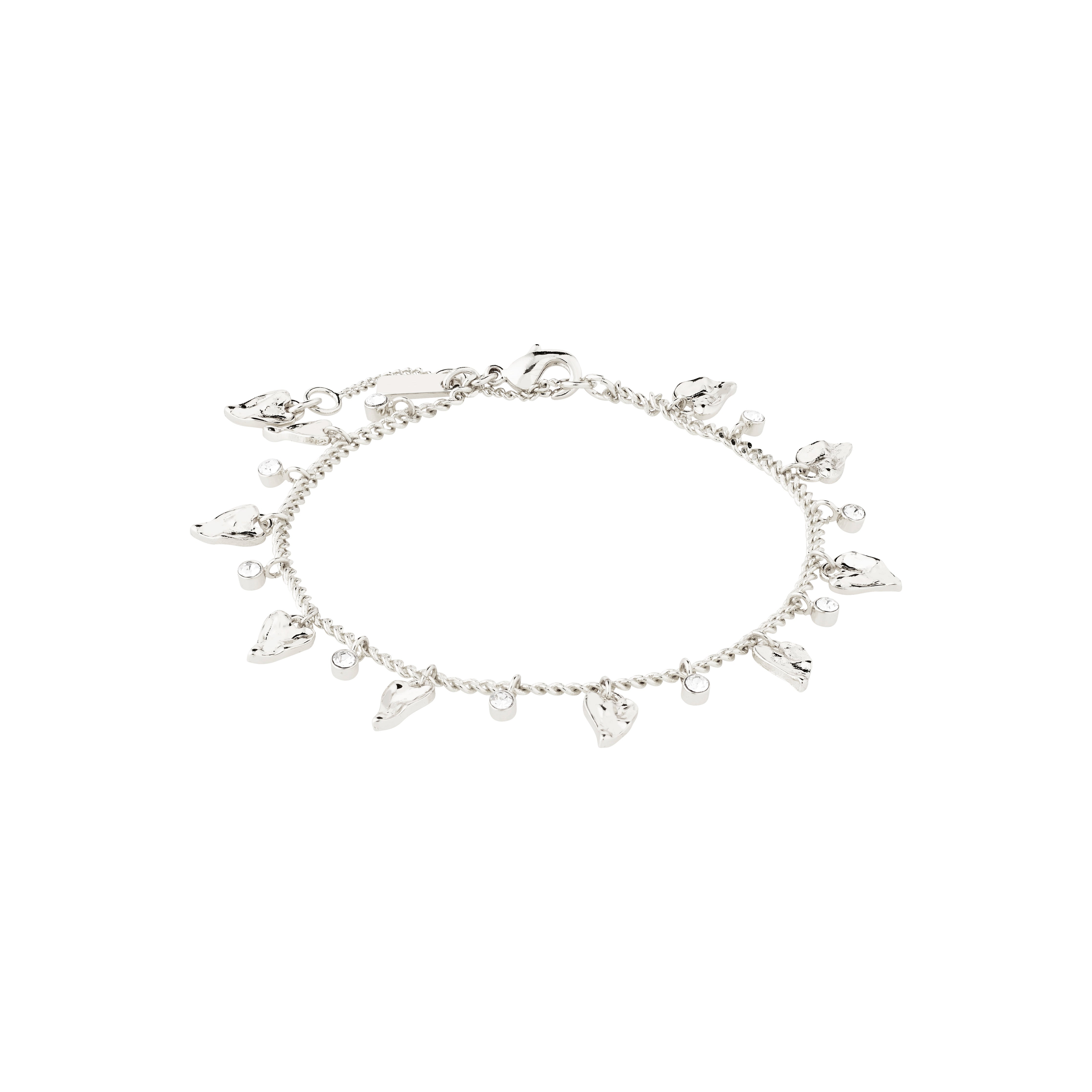 pilgrim-jules-armband-versilbert-mit-preciosa-kristallen-und-herzen image 1
