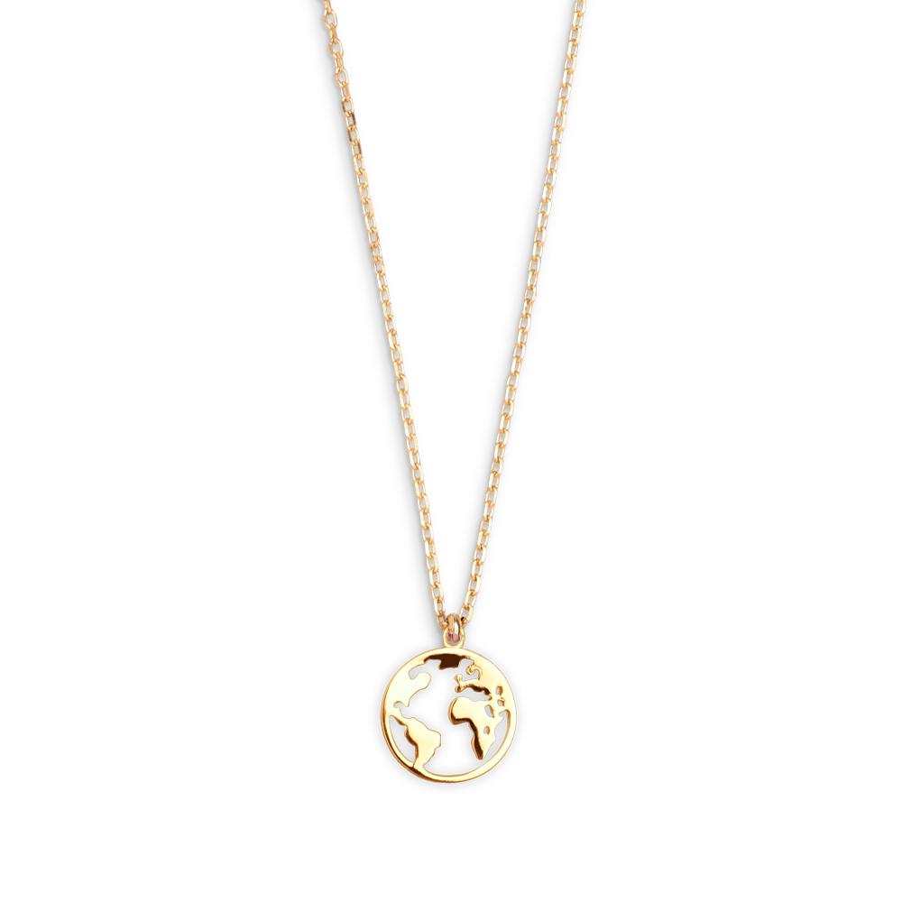 xenox-weltkugel-halskette-925-sterlingsilber-rhodiniert image 2