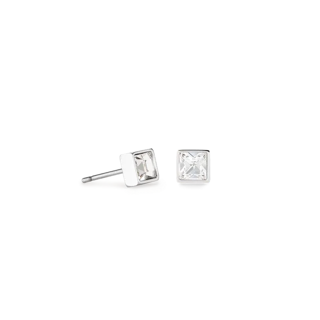 coeur-de-lion-brilliant-square-small-ohrringe-silber-kristall image 1