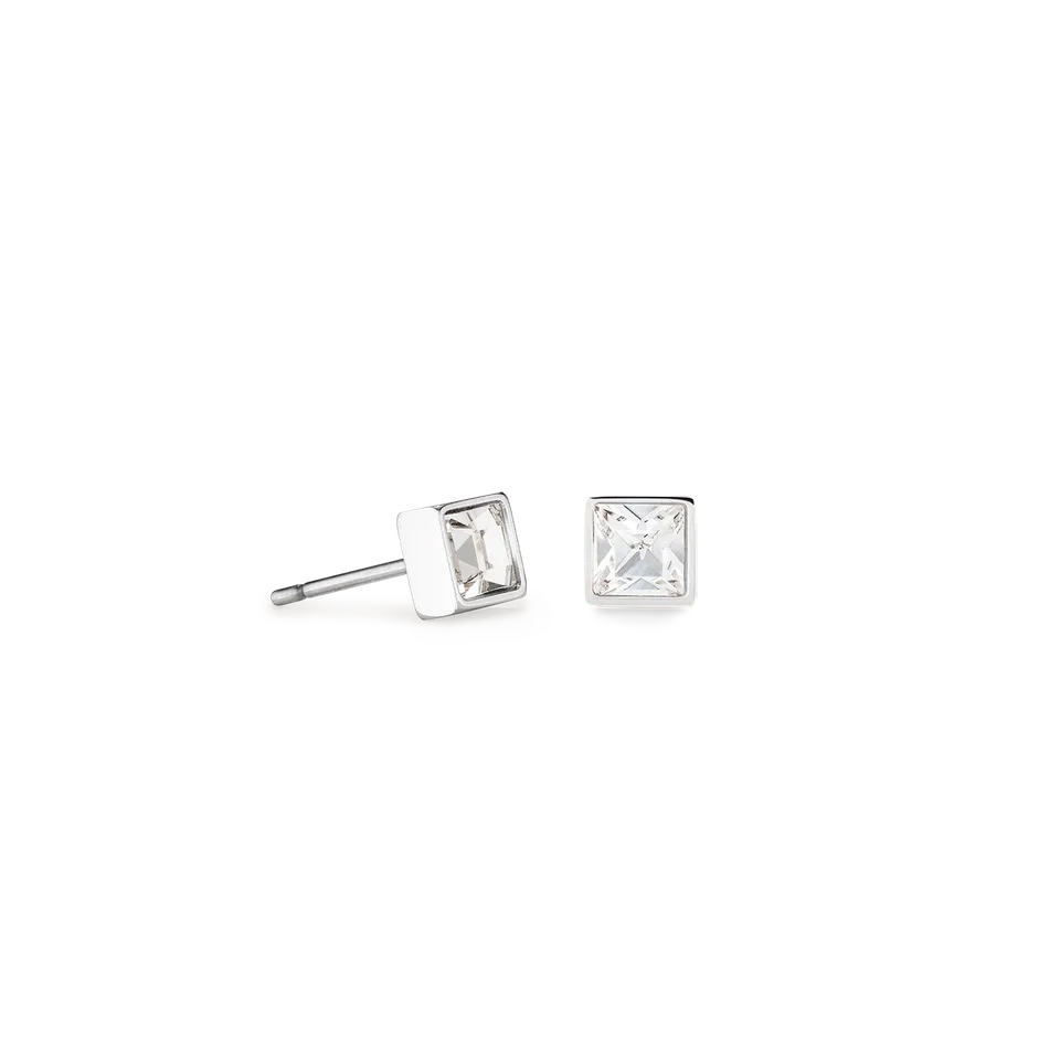 coeur-de-lion-brilliant-square-small-ohrringe-silber-kristall image 1