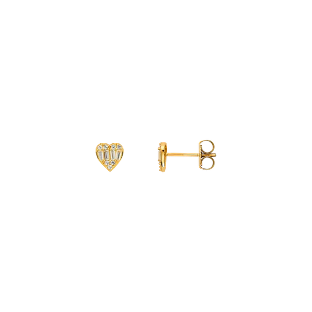xenox-fine-heart-shine-ohrringe-xg14k4248g-585-gelbgold-mit-zirkonia image 1
