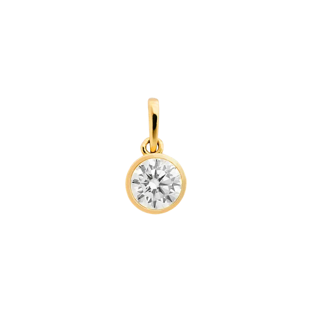xenox-fine-zarge-maxi-anh-nger-585-gelbgold-mit-zirkonia-6-mm image 1