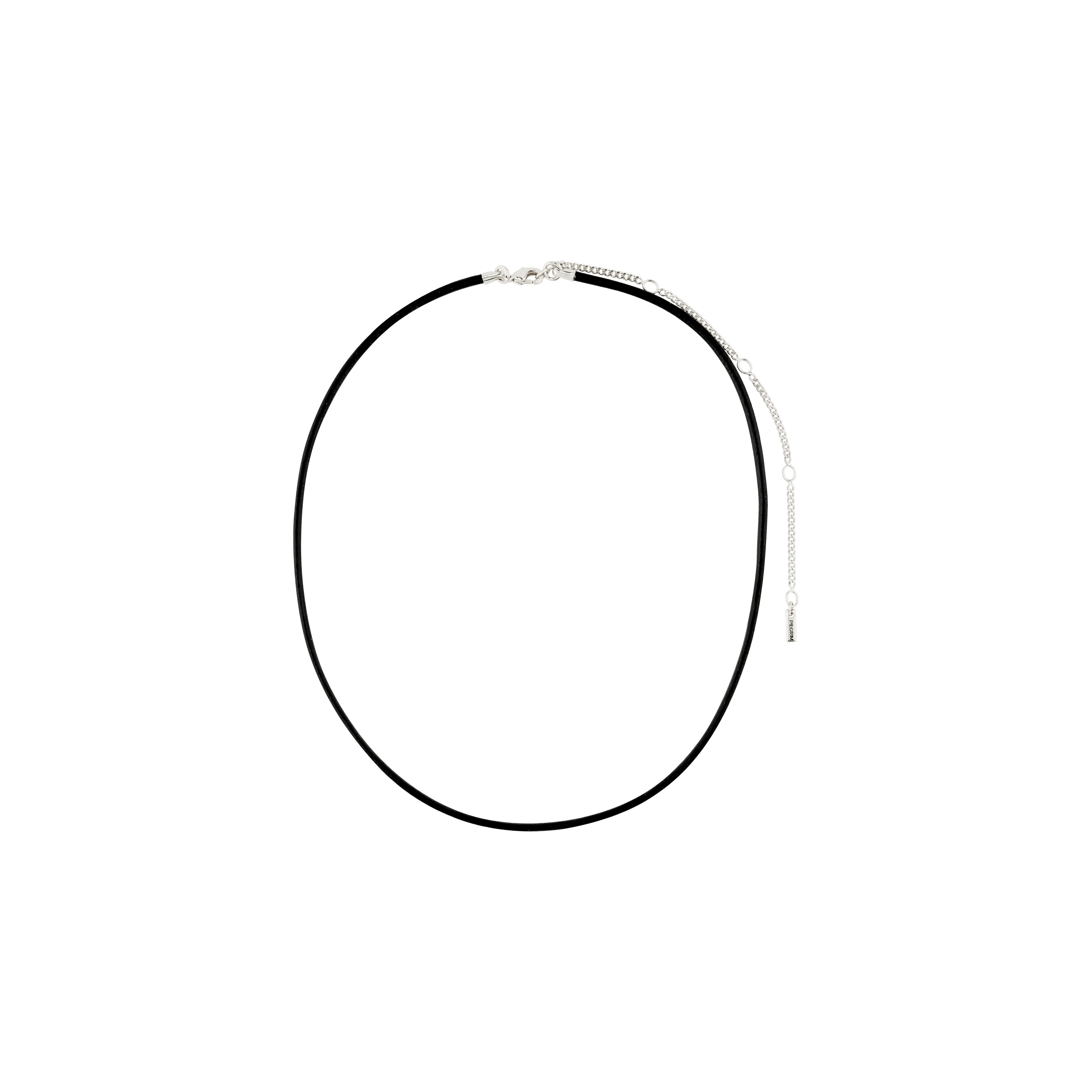 pilgrim-charm-lederband-halskette-schwarz-silber-plated-charmtr-ger image 4