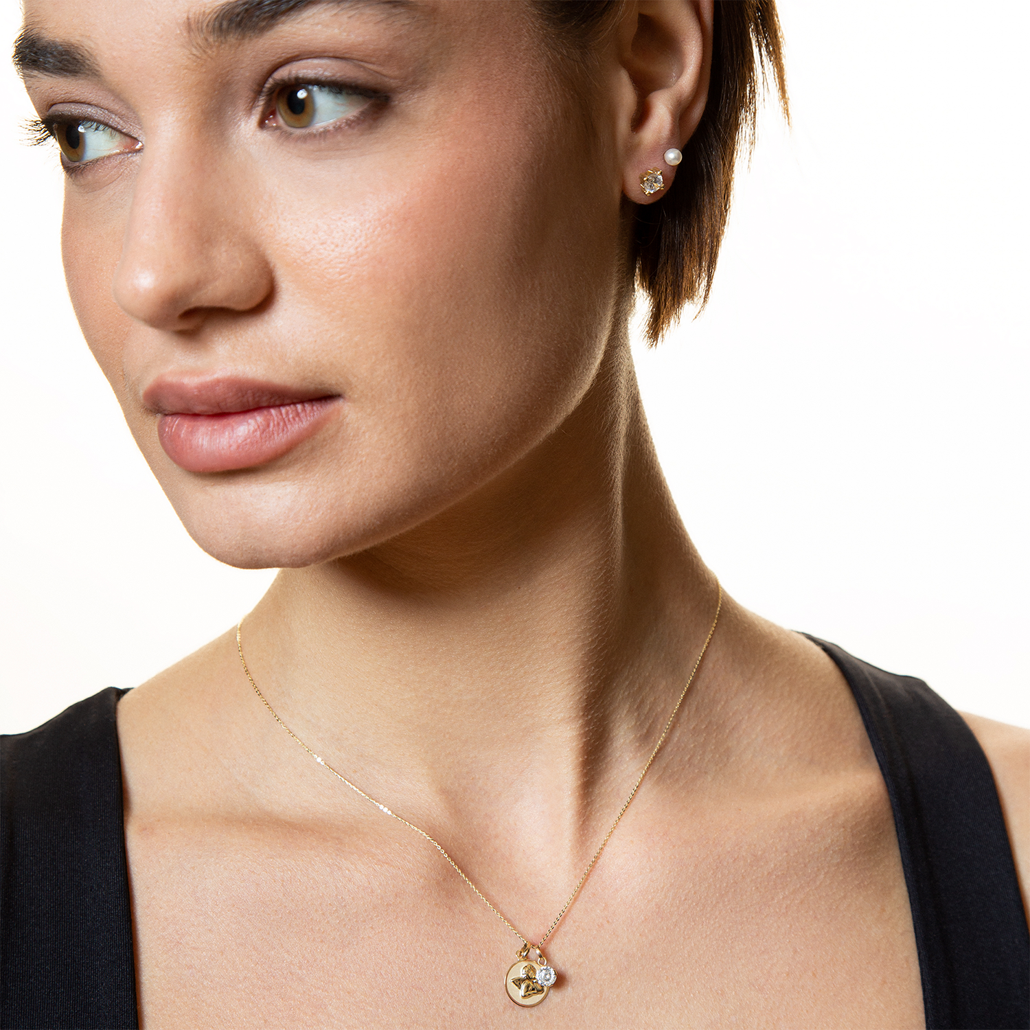 xenox-fine-krappe-anh-nger-585-gelbgold-mit-zirkonia image 3