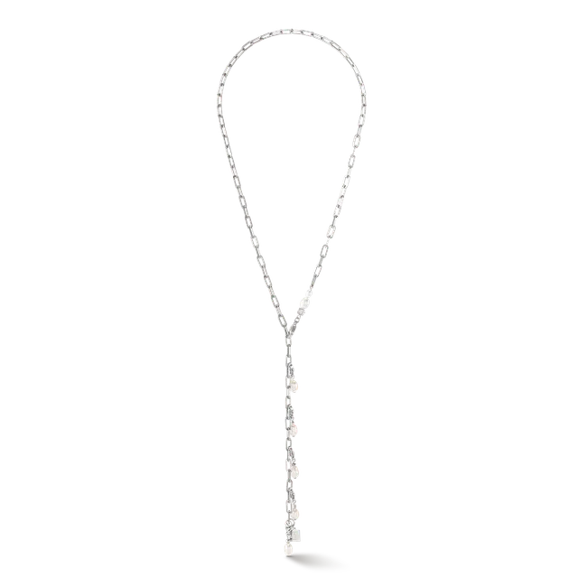 coeur-de-lion-halskette-modern-chain-s-wasserperlen-charms-silber image 1