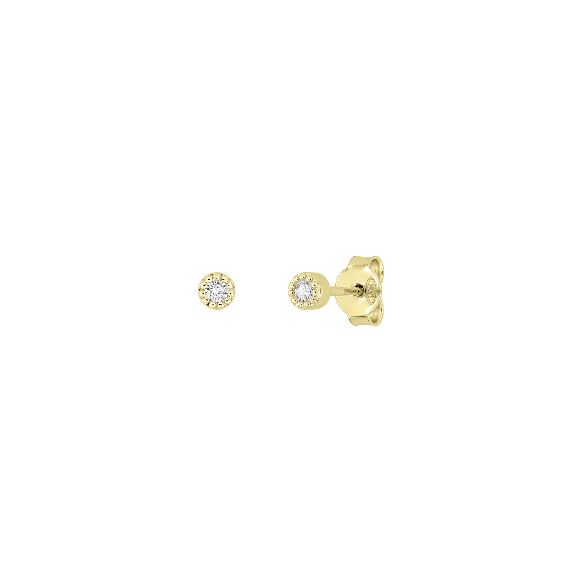 xenox-beaded-zarge-ohrringe-925-sterlingsilber-mit-lab-grown-diamonds image 1