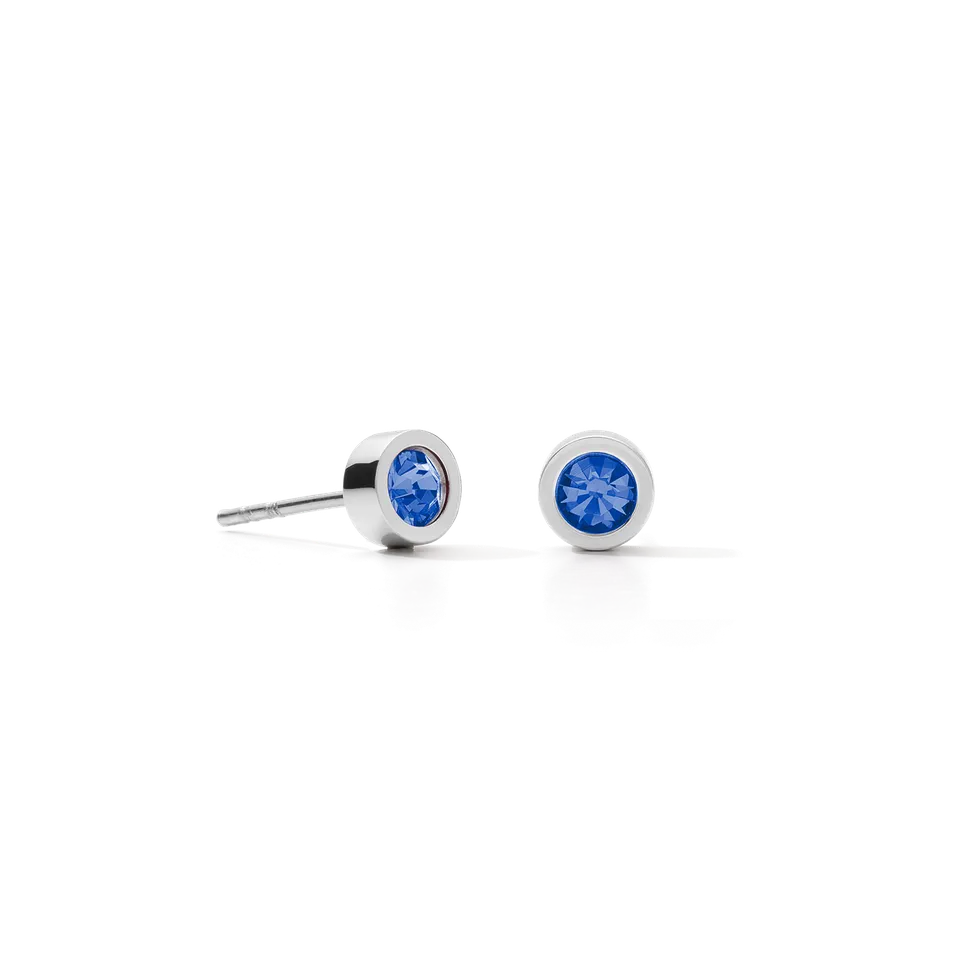 coeur-de-lion-ohrringe-sparkling-dot-silber-blau image 1