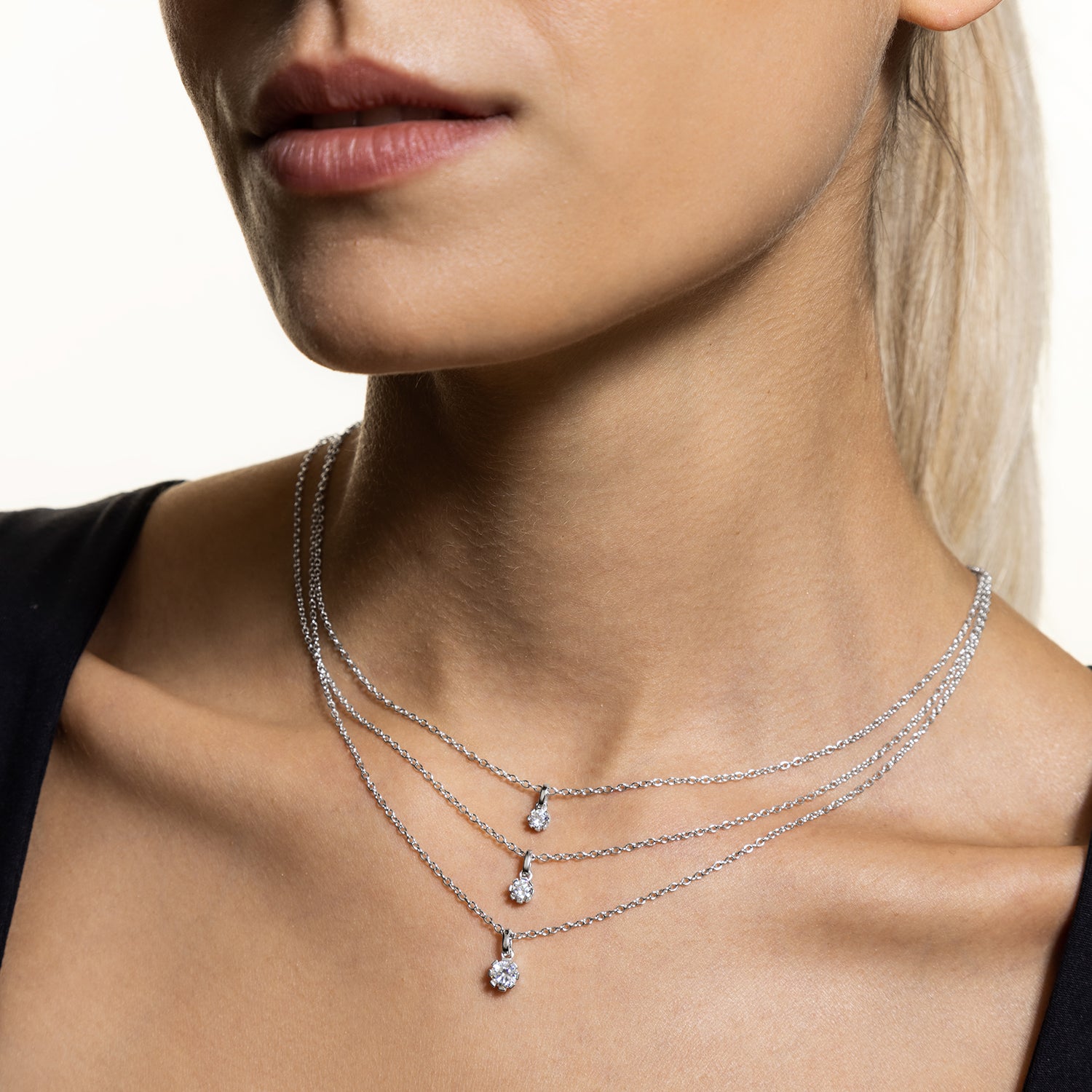 xenox-pure-essentials-halskette-925-sterlingsilber-rhodiniert-mit-zirkonia-2 image 5