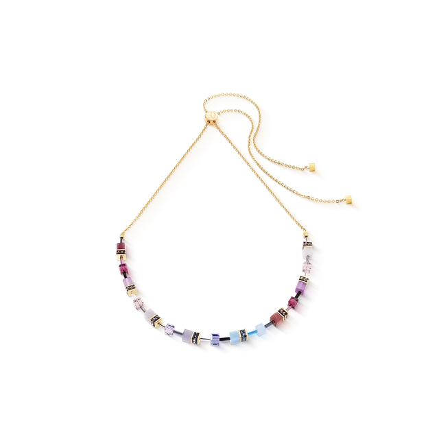 coeur-de-lion-geocube-iconic-chain-halskette-mystic-orchid-gold image 1