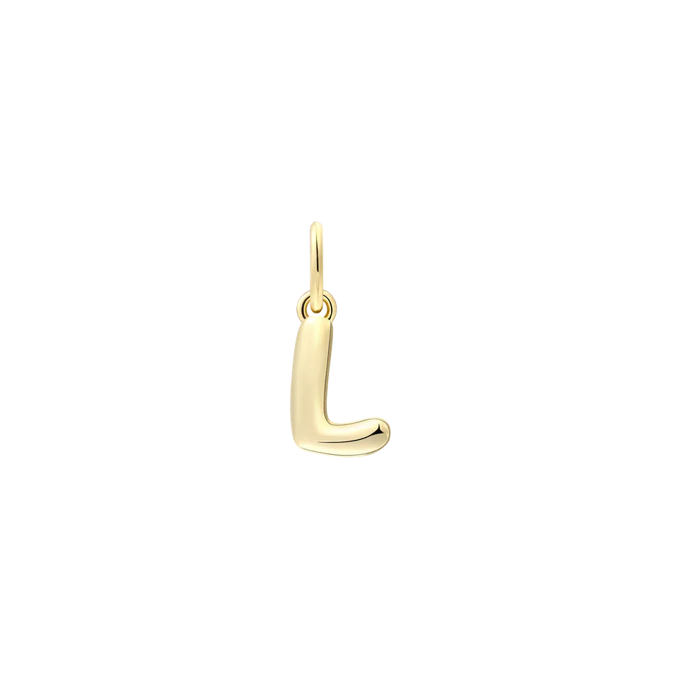 xenox-l-letter-bold-charm-buchstabe-l-925-sterlingsilber-18k-vergoldung image 1