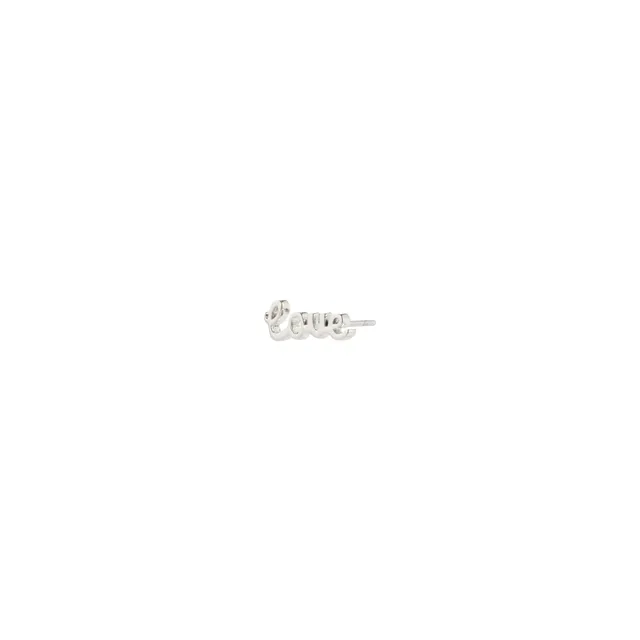 pilgrim-rio-einzel-ohrstecker-versilbert-love-schriftzug image 1