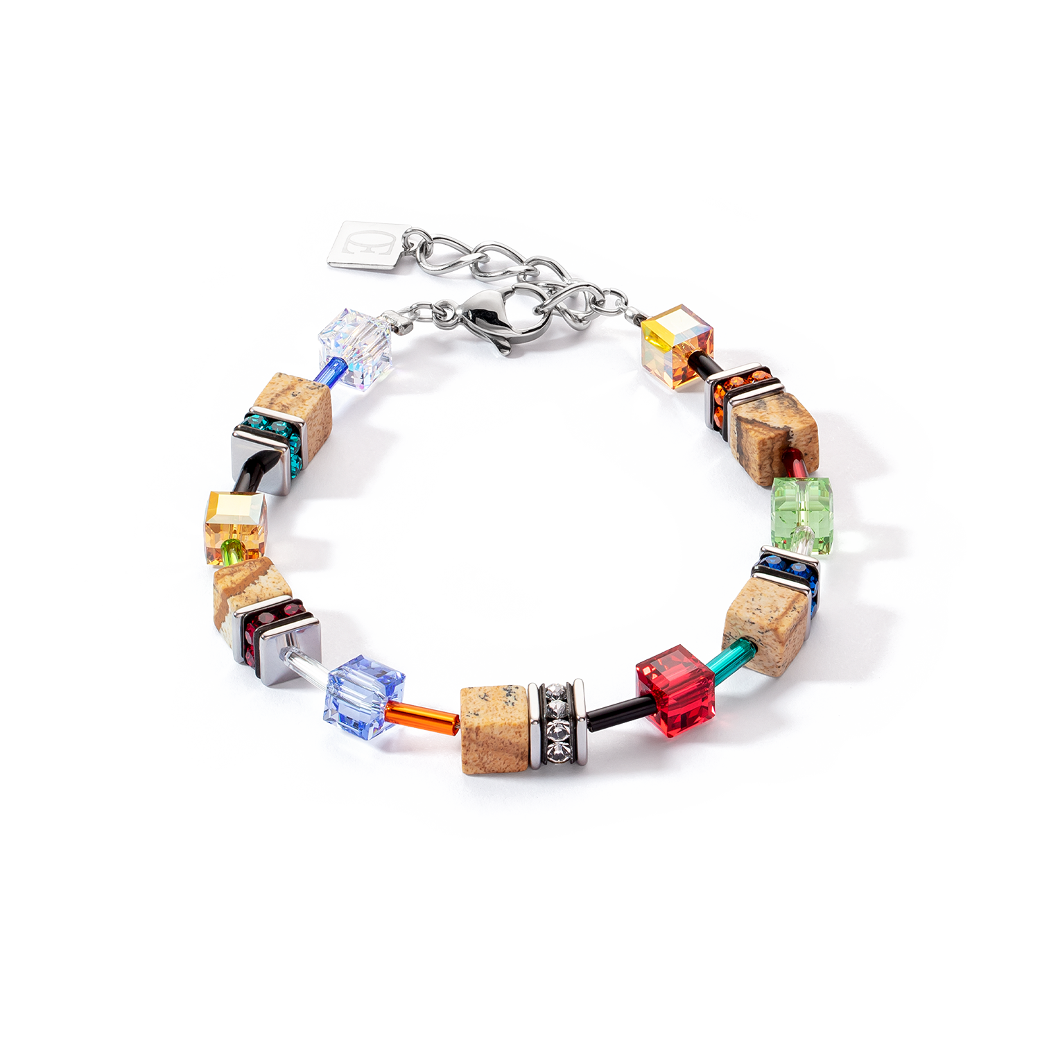 coeur-de-lion-geocube-iconic-nature-armband-multicolor-braun image 1