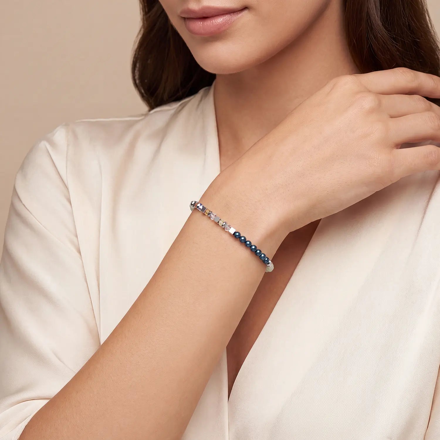 coeur-de-lion-armband-fusion-offset-graphic-gr-n-petrol-3-mm image 4