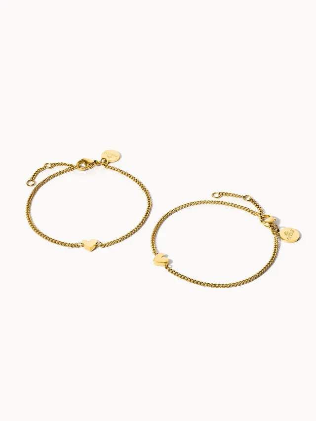 purelei-tiny-heart-armband-set-2-freundschaftsarmb-nder-mit-herz-mixbar image 1