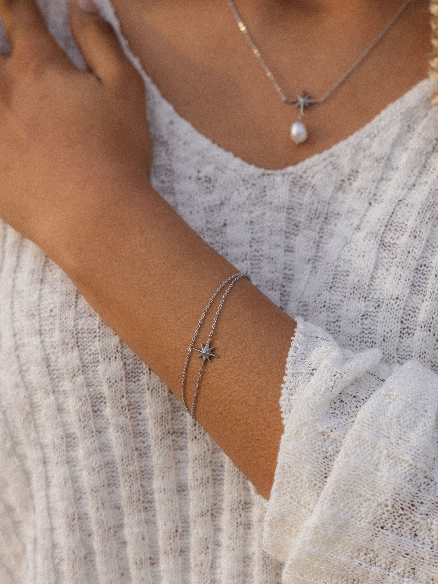 purelei-mahina-club-windrose-set-kette-doppel-armband-mit-s-wasserperle image 7
