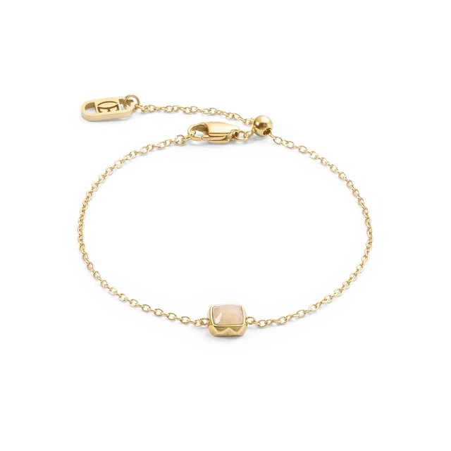 coeur-de-lion-birthstone-juni-armband-cr-me-jade-gold image 1