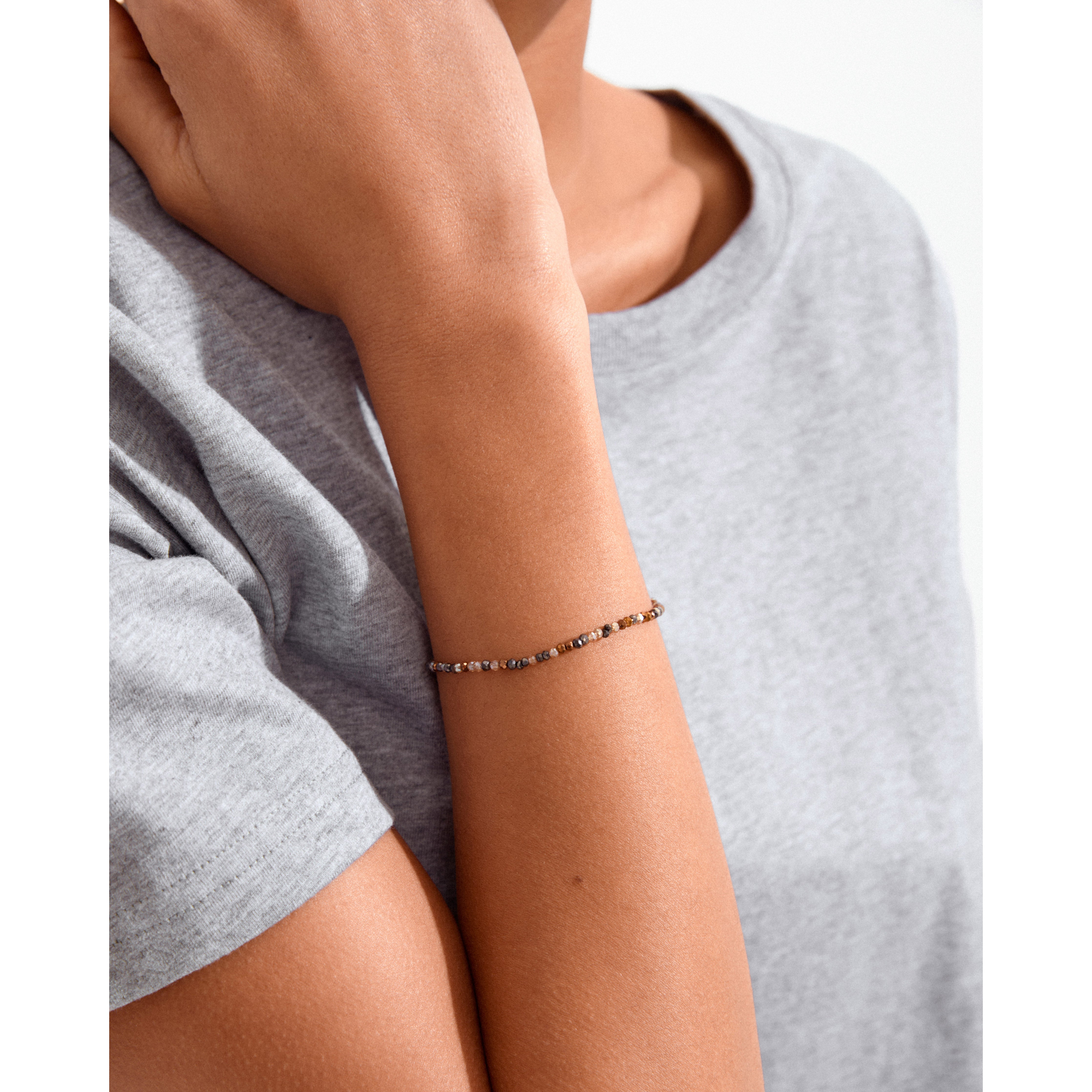 pilgrim-indie-armband-braun-goldplattiert-17-cm image 3