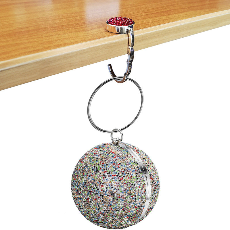 julie-julsen-handbag-holder-handtaschenhalter-rot-silber-metall-mit-zirkonia image 3