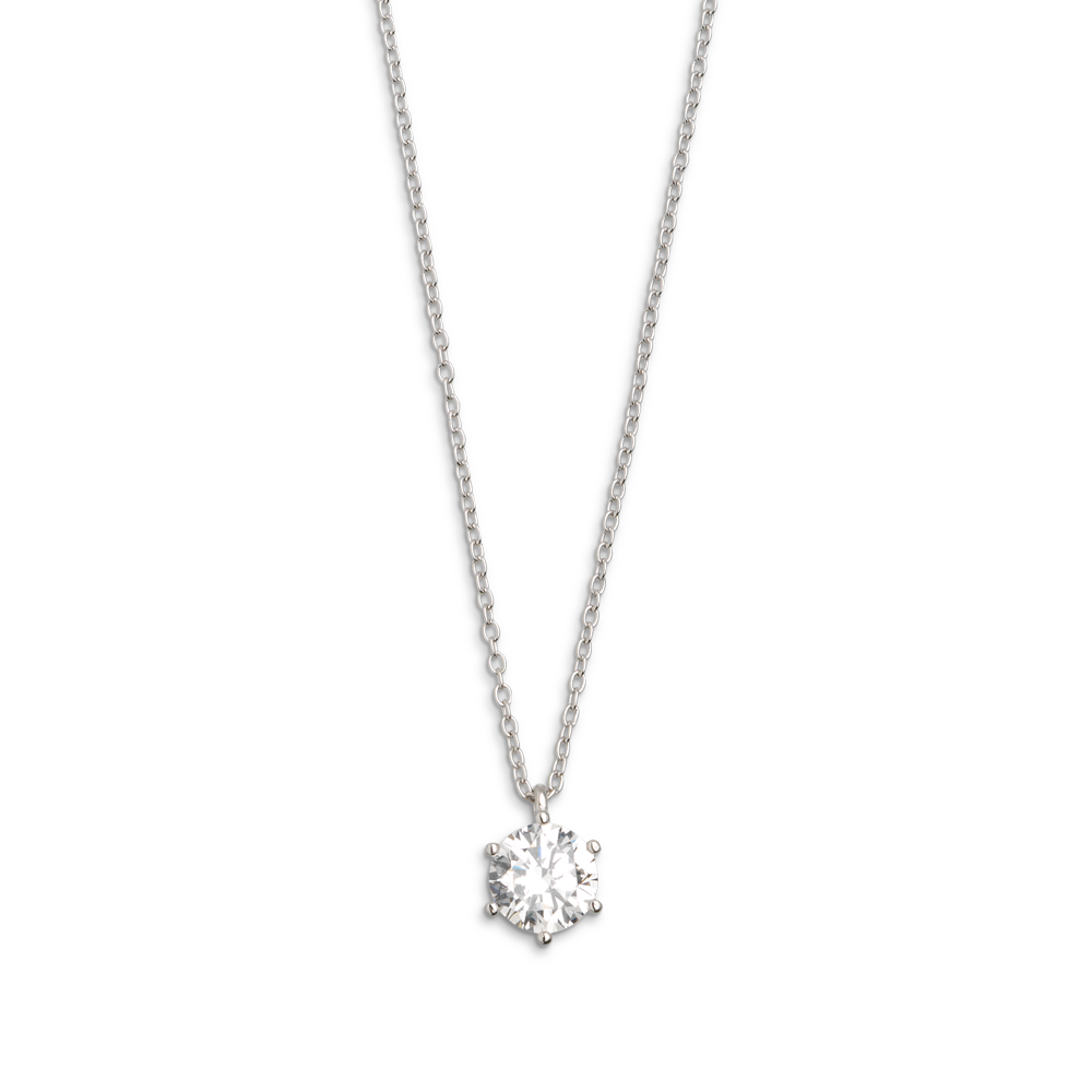 xenox-krappe-halskette-925-sterlingsilber-rhodiniert-mit-zirkonia-2 image 1