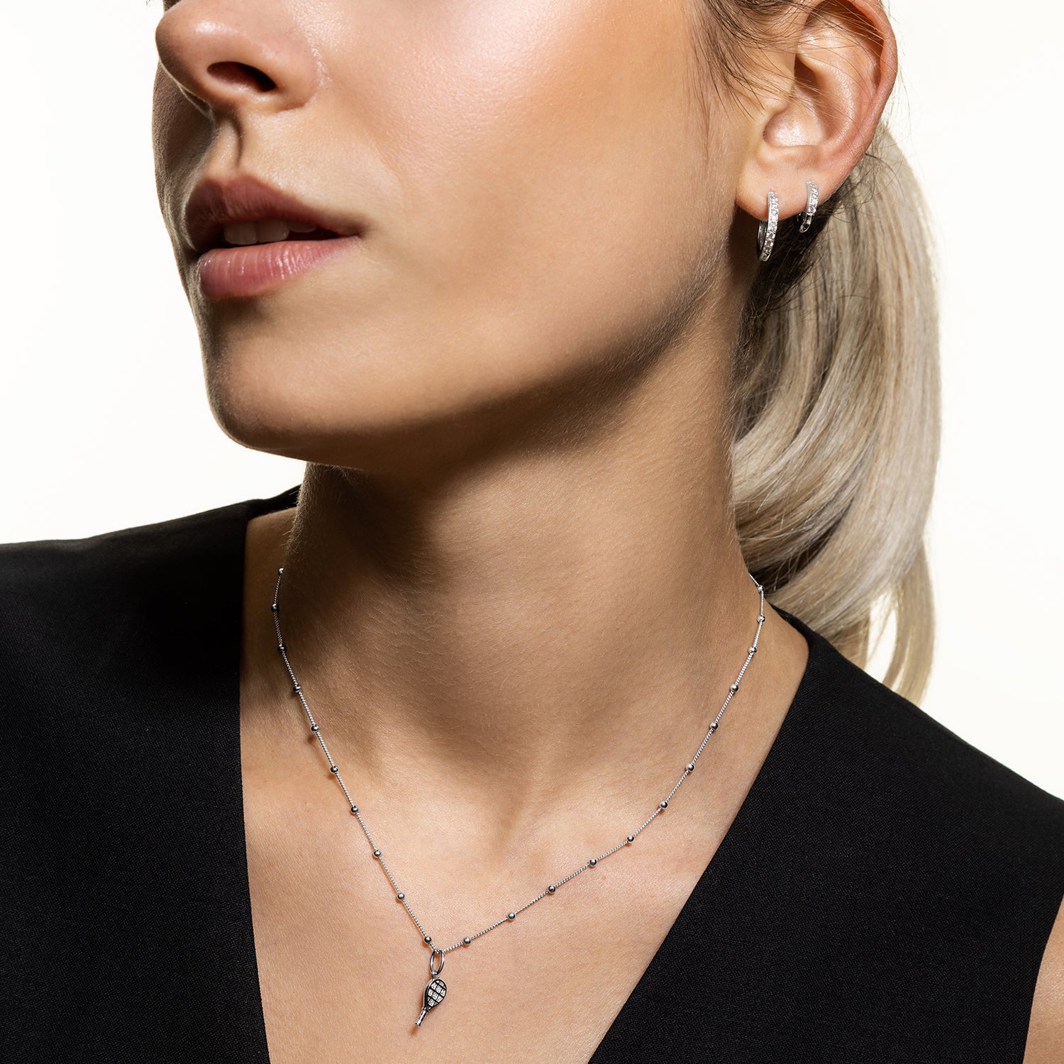 xenox-tennisschl-ger-charm-925-sterlingsilber-rhodiniert image 3