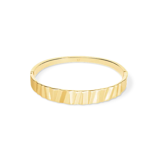 coeur-de-lion-armreif-classic-wave-gold image 1
