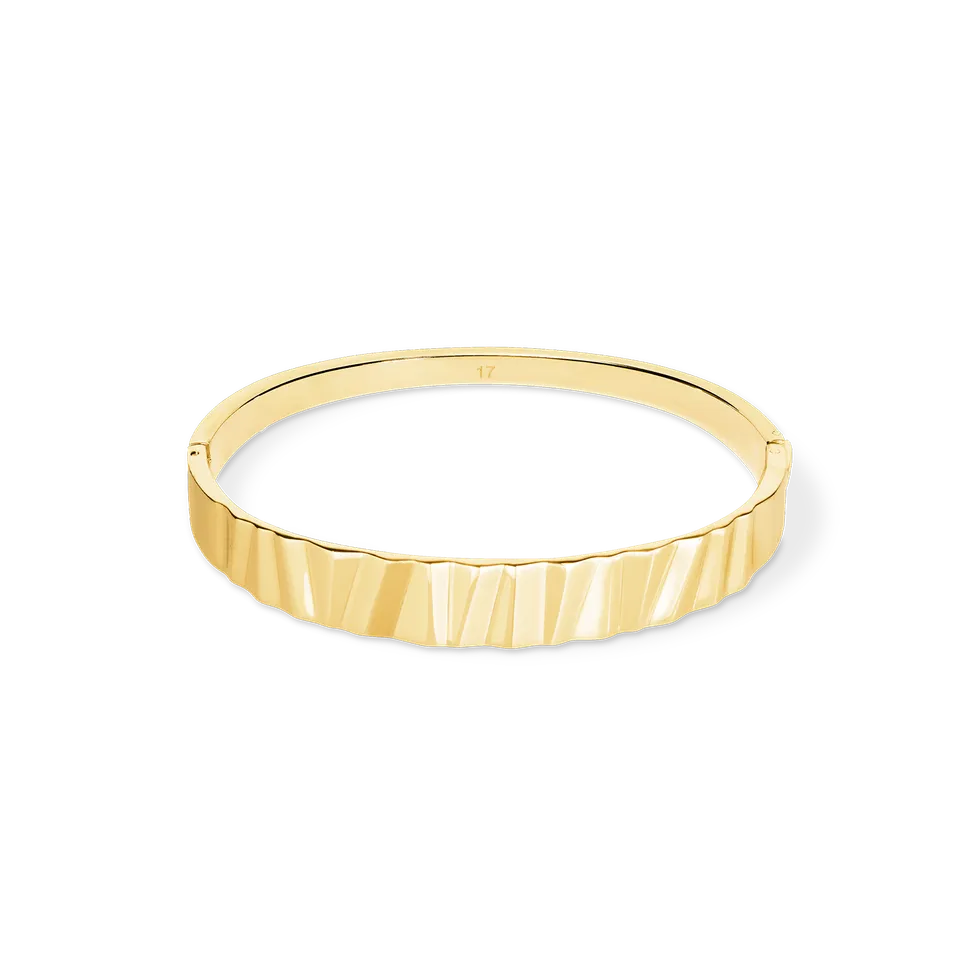 coeur-de-lion-armreif-classic-wave-gold image 1