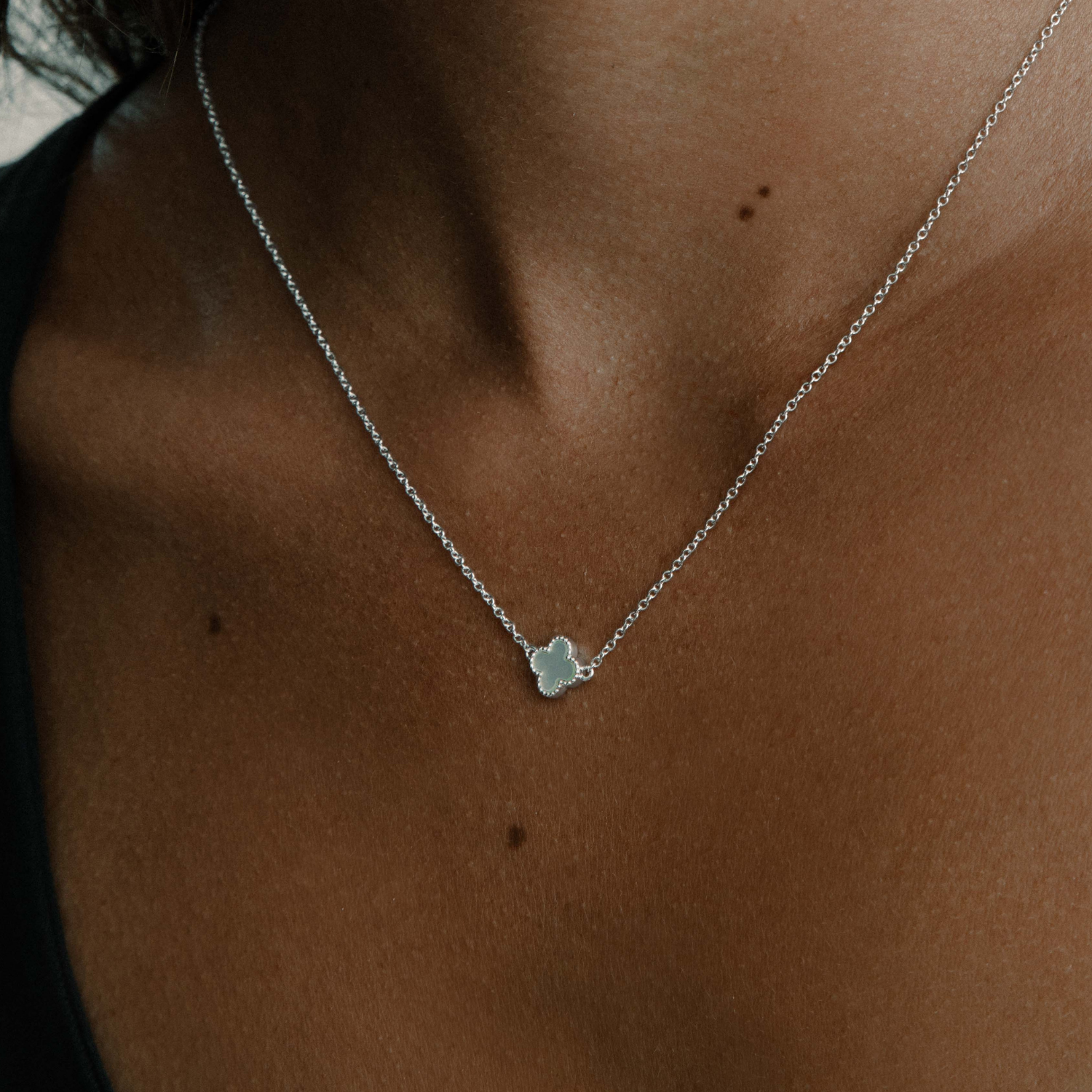 xenox-clover-halskette-925-sterlingsilber-rhodiniert-2 image 3