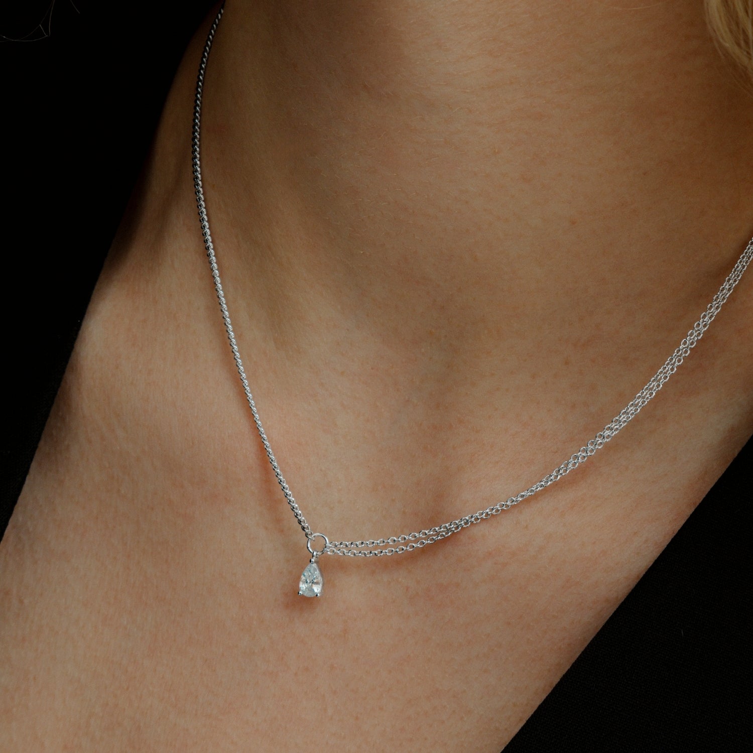 xenox-sundown-halskette-925-sterlingsilber-rhodiniert-zirkonia image 3