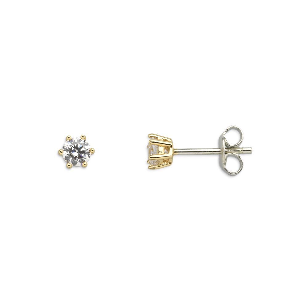 xenox-krappe-ohrringe-925-sterlingsilber-rhodiniert-mit-zirkonia image 2