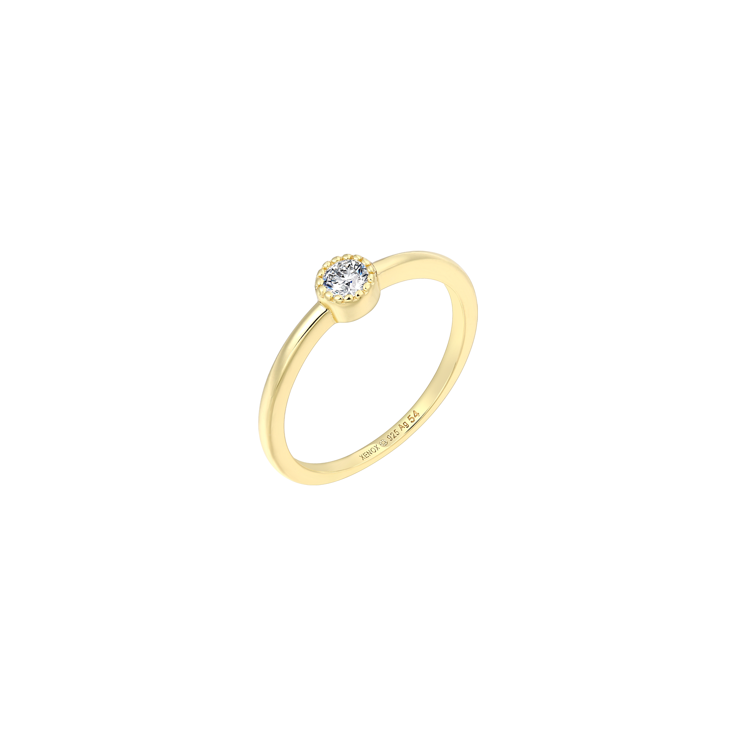 xenox-pure-essentials-ring-925-sterlingsilber-mit-zirkonia-rhodiniert image 2