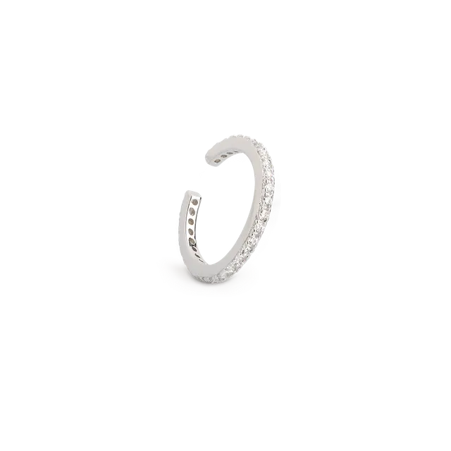 xenox-ear-cuff-925-sterlingsilber-rhodiniert-mit-zirkonia image 1