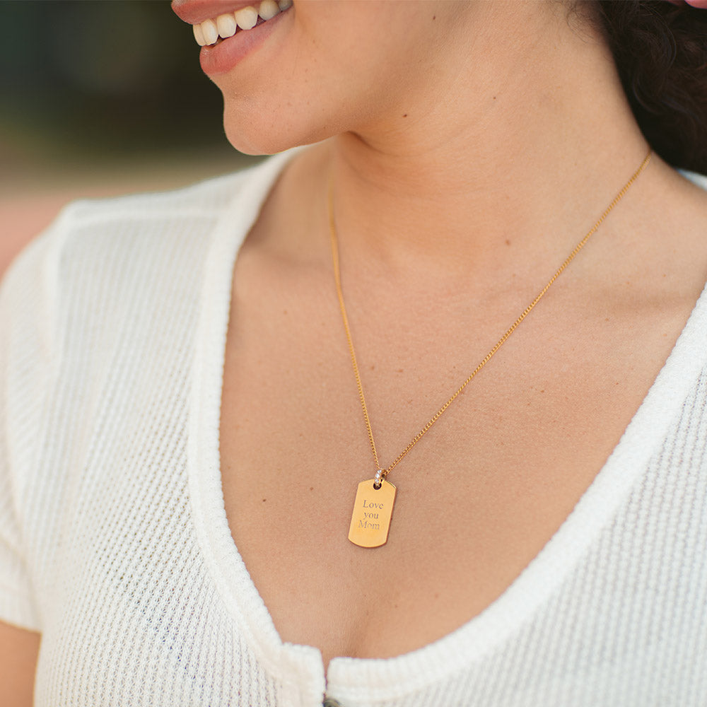 purelei-plate-charm-kette-50-55-cm-personalisierbar-mit-gravur-zirkonia image 3