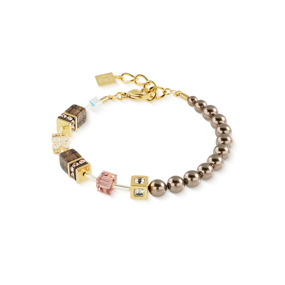 coeur-de-lion-geocube-precious-fusion-pearls-armband-mocha-mousse image 1