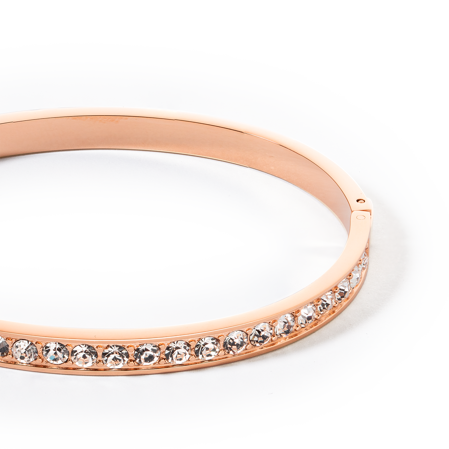 coeur-de-lion-iconic-armreif-edelstahl-kristalle-ros-gold-kristall-17-cm image 2