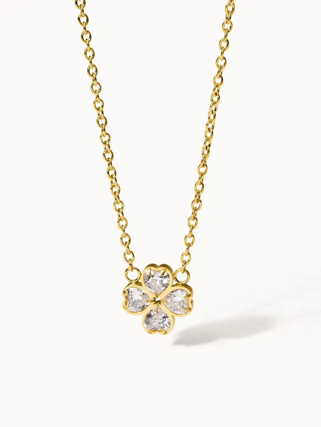 purelei-cuore-kette-kleeblatt-herz-40-45-cm-bestseller-mit-zirkonia image 1